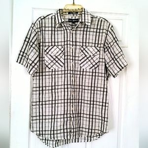 Beverly Hills Polo Club Men's Button Down Casual Shirt Size L